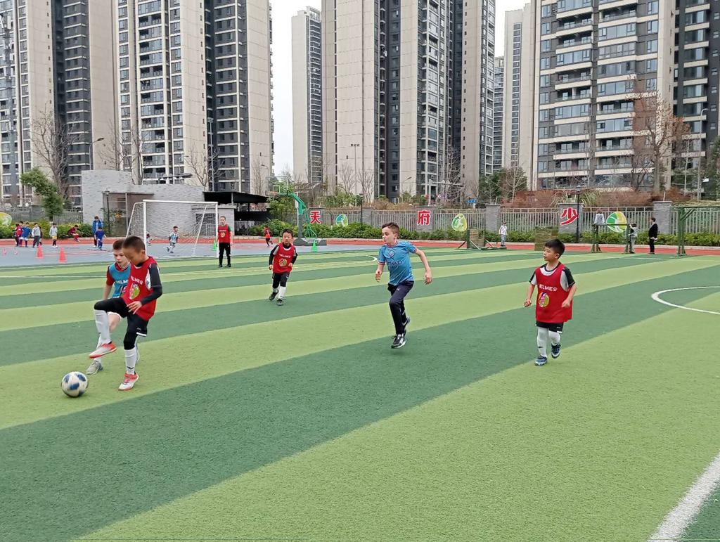 Exciting times as St Stephen's join forces with their partner school in Chengdu for a friendly 7-a-side @GSchoolAlliance #globalCollaboration #unityThroughSports