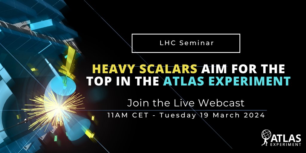Tune in today, 19 March, at 11am CET for a special LHC seminar on the search for new heavy particles! ➡️ Join the live webcast: indico.cern.ch/event/1355801/