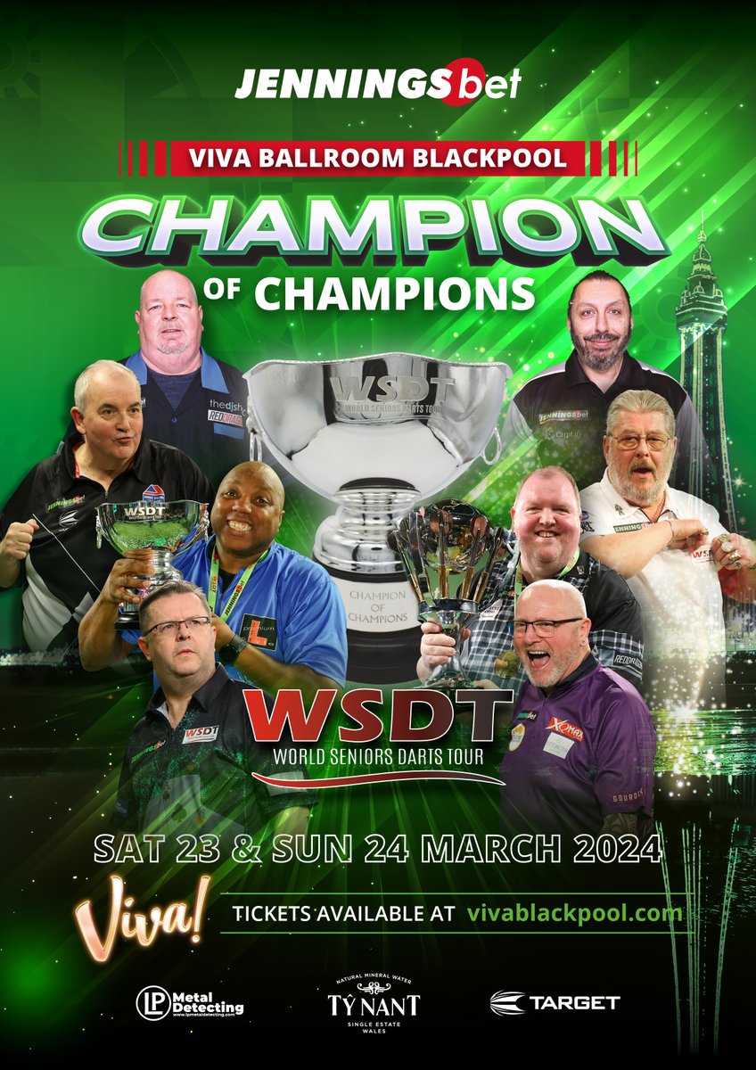World Seniors Darts (@seniorsdarts) on Twitter photo Every session, anywhere in the world for £4.99... sign up now 247.tv/live/seniorsda… <a href="/PhilTaylor/">Phil Taylor</a> <a href="/wolfiedarts/">Martin Adams</a> <a href="/RichieHowson180/">Richie Howson ⚒️</a> <a href="/TheThorn180/">Robert Thornton</a> <a href="/hendo180/">John Henderson</a> <a href="/TheHammer180/">The Hammer</a> @LSoulger please RT <a href="/jenningsbetinfo/">JenningsBet</a> <a href="/TargetDarts/">Target Darts</a> <a href="/lpdetecting/">LP Metal Detecting</a> <a href="/tynantwater/">TŷNantWater</a> Every session, anywhere in the world for £4.99... sign up now 247.tv/live/seniorsda… <a href="/PhilTaylor/">Phil Taylor</a> <a href="/wolfiedarts/">Martin Adams</a> <a href="/RichieHowson180/">Richie Howson ⚒️</a> <a href="/TheThorn180/">Robert Thornton</a> <a href="/hendo180/">John Henderson</a> <a href="/TheHammer180/">The Hammer</a> @LSoulger please RT <a href="/jenningsbetinfo/">JenningsBet</a> <a href="/TargetDarts/">Target Darts</a> <a href="/lpdetecting/">LP Metal Detecting</a> <a href="/tynantwater/">TŷNantWater</a>