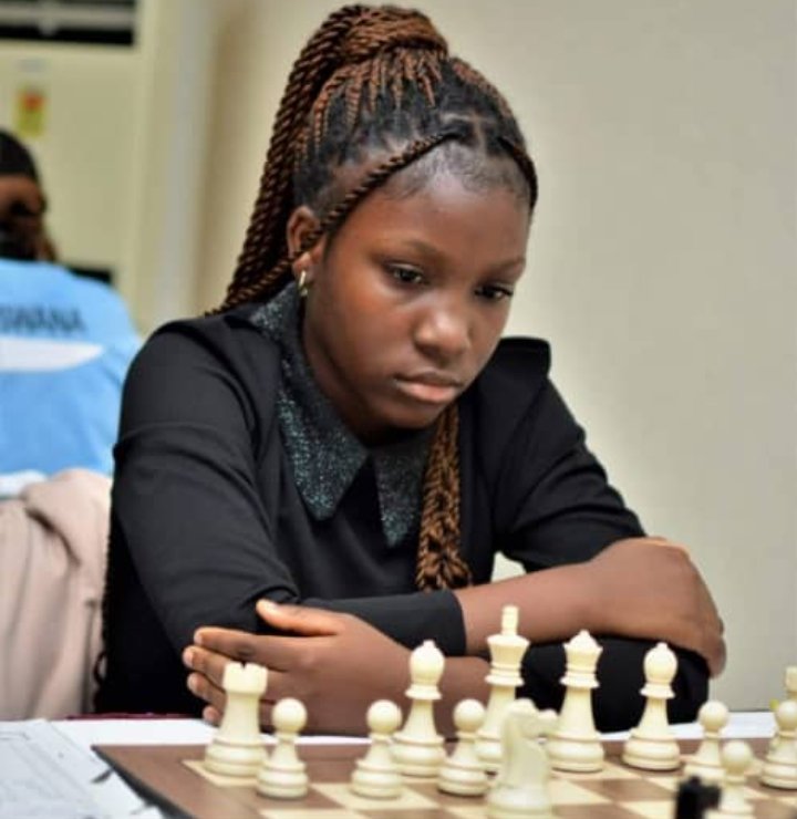 Bayelsa's Deborah Ebimoboere Quickpen (12) ends WIM Jesse February's unbeaten run at the African individual Chess Championship with an impressive win. Well-done Queen!👑