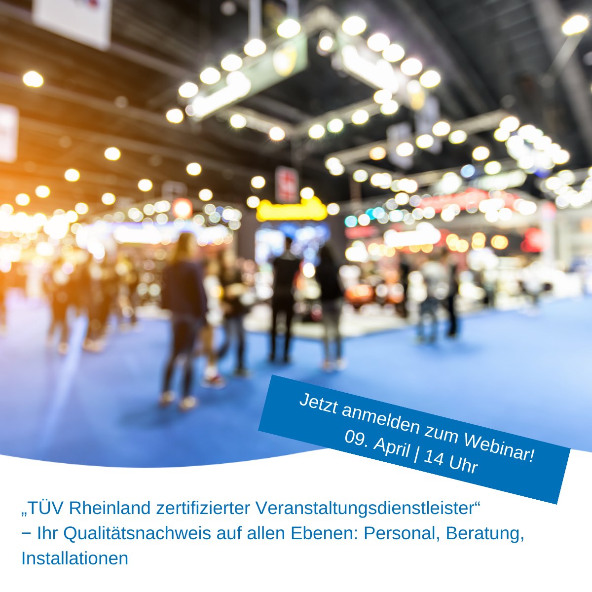 tuvcom_cert's tweet photo. Melden Sie sich jetzt zum #Webinar an und Sie erhalten einen Überblick über Inhalte und optimierten Ablauf zum TÜV Rheinland-zertifizierten Veranstaltungsdienstleister: https://t.co/YrigaRo10Y https://t.co/DGjbYVXJ4B