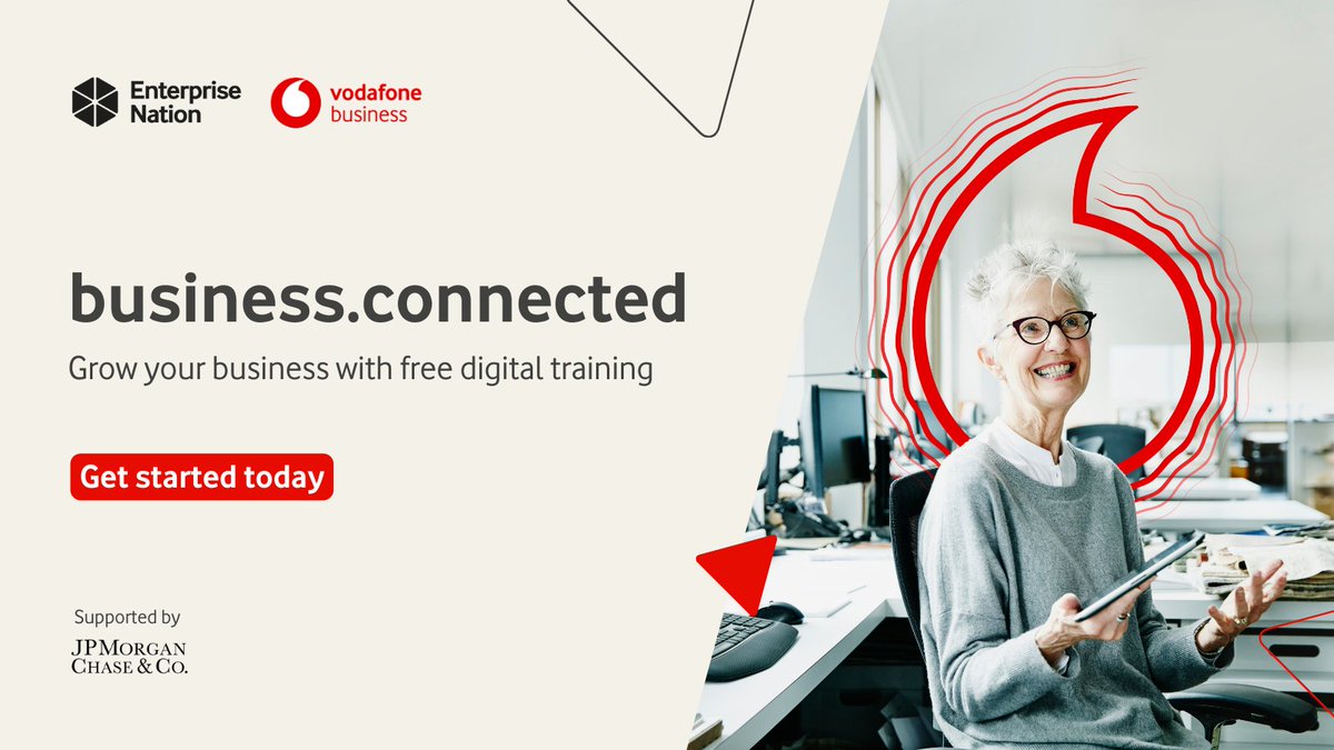 Grow your business online 🚀  
 
Sign up to the #BusinessConnected hub to access free workshops, video training and exclusive business offers 🙌

Get started today ➡️ ow.ly/Jj4h50QpFHp 

@VodafoneUKBiz @VodafoneVHubUK @jpmorgan @Chase