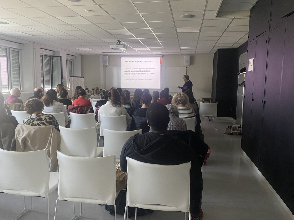 APDEN Toulouse (@apdentoulouse) on Twitter photo Journée professionnelle académique de l’<a href="/ApdenToulouse/">APDEN Toulouse</a> . Ce matin, intervention de <a href="/bourgoing/">Robert Bourgoing</a> « promesses et menaces de l’IA dans l’éducation »
#profdoc #intelligencesartificielles Journée professionnelle académique de l’<a href="/ApdenToulouse/">APDEN Toulouse</a> . Ce matin, intervention de <a href="/bourgoing/">Robert Bourgoing</a> « promesses et menaces de l’IA dans l’éducation »
#profdoc #intelligencesartificielles