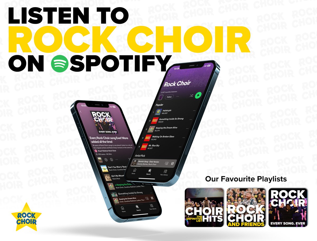 𝗗𝗶𝘀𝗰𝗼𝘃𝗲𝗿 𝗥𝗼𝗰𝗸 𝗖𝗵𝗼𝗶𝗿 𝗼𝗻 𝗦𝗽𝗼𝘁𝗶𝗳𝘆 🎶 Did you know you can listen to all your Rock Choir favourites over on Spotify? 𝗟𝗶𝘀𝘁𝗲𝗻 𝗡𝗼𝘄👇 🎶 𝗘𝘃𝗲𝗿𝘆 𝗥𝗼𝗰𝗸 𝗖𝗵𝗼𝗶𝗿 𝗦𝗼𝗻𝗴 𝗘𝘃𝗲𝗿! - tinyurl.com/EveryRockChoir… #RockChoir #Spotify #ListenNow