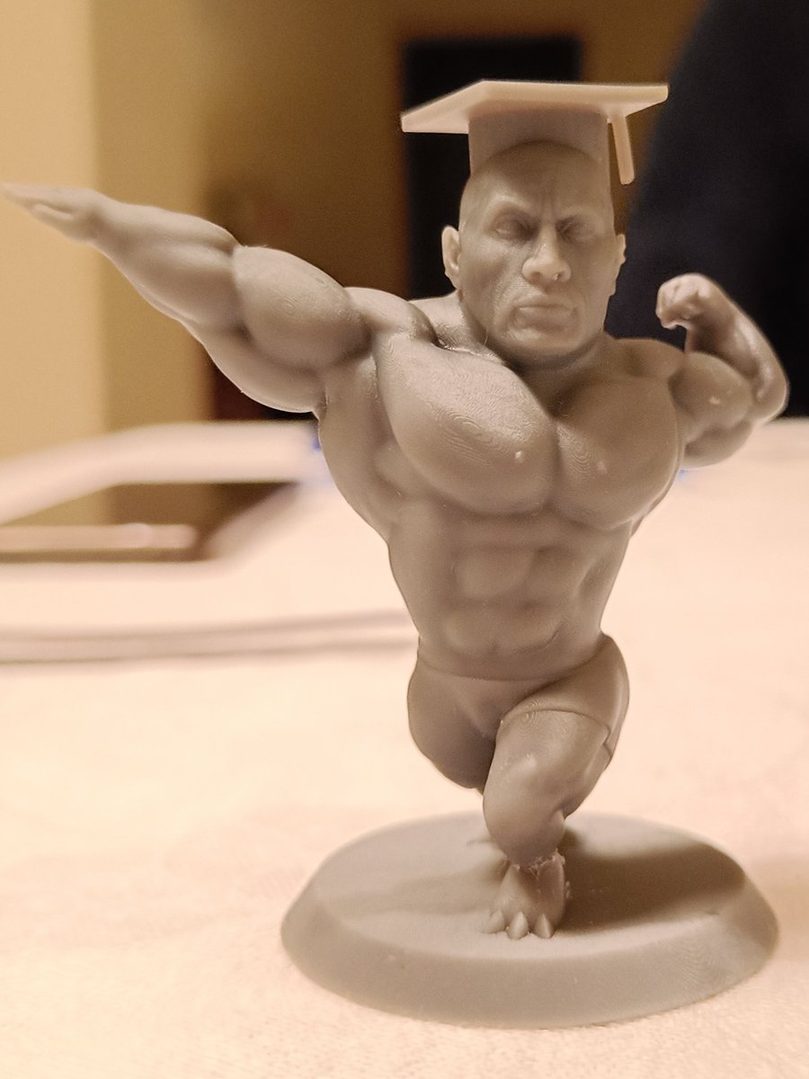 bob_3d_printer's tweet photo. The front part (it didn't have supports) it's perfect, the back part instead it's very bad. https://t.co/aOwyQOqx0v