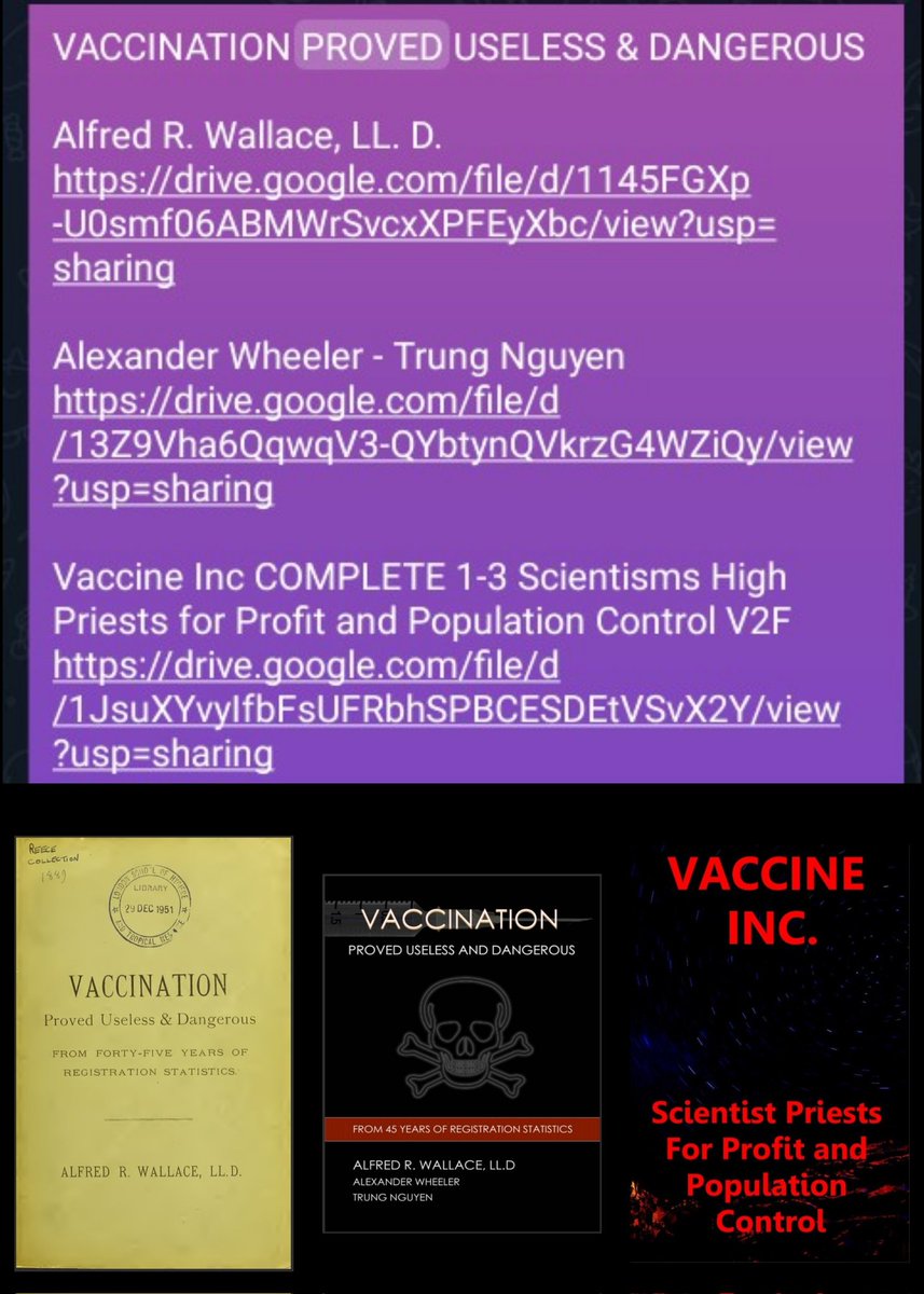 Leon_Denkt_Zelf's tweet photo. #Vaccinatie: de #verborgen #waarheid
#Rotavirus, #Difterie, #kinkhoest, #tetanus, #polio, #haemophilus #influenzae, #hepatitis
#Pneumokokken #Bof, #mazelen, #rodehond #Meningokokken #ACWY
#hpv #populatiecontrole #democide #genocide ๐
https://t.co/sRYKXBnPKq โฌ
๏ธ volledige video https://t.co/5d1TXlVleJ