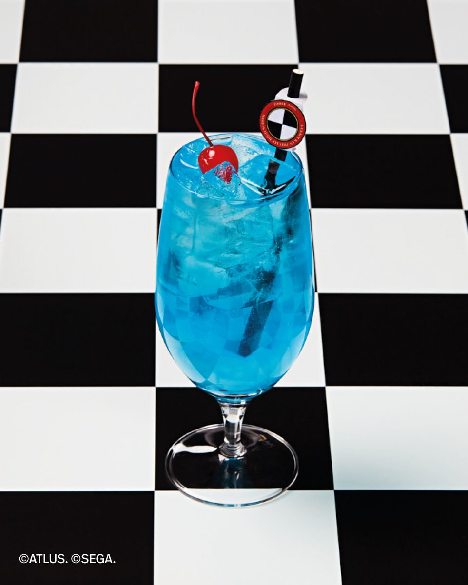 Revive yourself with the Balm of Life🧊 Blue melon soda, blue raspberry syrup with coconut jelly and maraschino cherry on top🍒 Part of our Persona 3 Reload Protagonist Set Menu. 📝 Reserve your spot at ramenyokocho.com