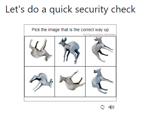 Does anyone else panic when they see these #Captcha tests, then spin the animal like it's stuck inside a twister? Legs everywhere! I can't assume the animal isn't #tiredteacher like me, wanting to lay down for a nap! #teacherlife #edtech @amandaevolz @MrsJoeyRunning @kherrild