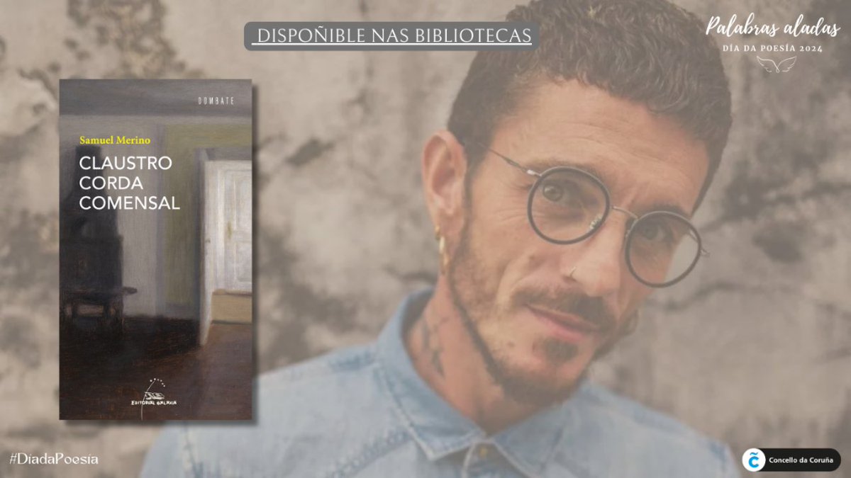 bibcoruna's tweet photo. Polo Día da Poesía creamos a campaña Palabras aladas. Destacamos poetas emerxentes que deixan a súa pegada nas redes sociais e nas súas obras dispoñibles nas @bibcoruna . Desde #bforum, falamos de @pompa_e_boato
#PalabrasAladas #DíaDaPoesía #PoesíaContemporánea #PoesíaEmerxente https://t.co/DIHahIV1Y7