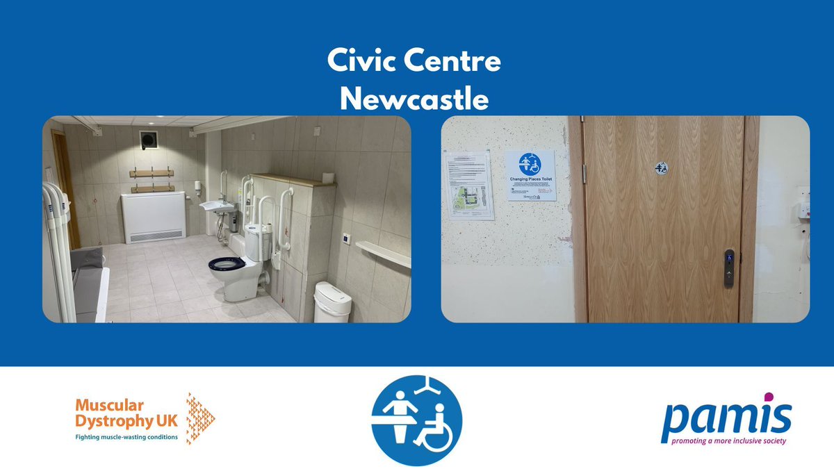 A new registration, live on the official Changing Places Toilets map - Civic Centre, Newcastle: buff.ly/3PoFIQa Great work, Newcastle City Council! This CPT has been installed thanks to funding from the Department for Levelling Up, Housing and Communities programme