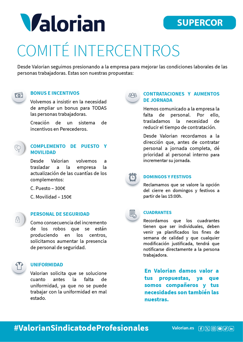 Valorianenred's tweet photo. COMITÉ INTERCENTROS SUPERCOR 19 DE MARZO
Seguimos presionando a la empresa para mejorar las condiciones laborales de las personas trabajadoras.
#Sindicatos #ValoriantedaMas #empleo #trabajo #laboral #sindicalismo #SindicalismoInnovador #Supercor https://t.co/QJOTpD8fCX