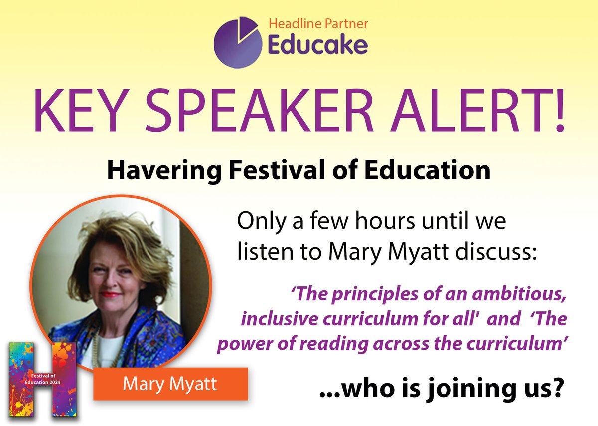 lifeedutrust's tweet photo. It was great to see so many of you at the launch yesterday. Don't miss Mary Myatt, Speaking Today at 4:15pm and at 5:15pm! We can't wait to see you there. Make sure you're not missing out by signing up https://t.co/VwrWfWPGDt
#HFestEd #TeacherCPD #virtualCPD https://t.co/KrN7h5lppX