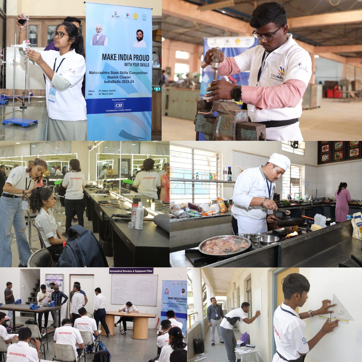 CII_Skills's tweet photo. The Nashik cluster of #MaharashtraStateSkillsCompetition saw the participation of 180 candidates across 39 trades in 7 locations.
#Nashikskills #skillbuilding #skillsrecognition https://t.co/I1S4jCeee2