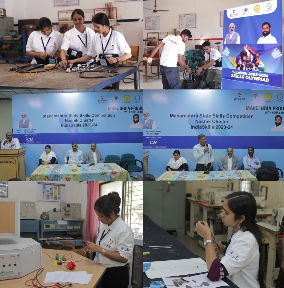 CII_Skills's tweet photo. The Nashik cluster of #MaharashtraStateSkillsCompetition saw the participation of 180 candidates across 39 trades in 7 locations.
#Nashikskills #skillbuilding #skillsrecognition https://t.co/I1S4jCeee2