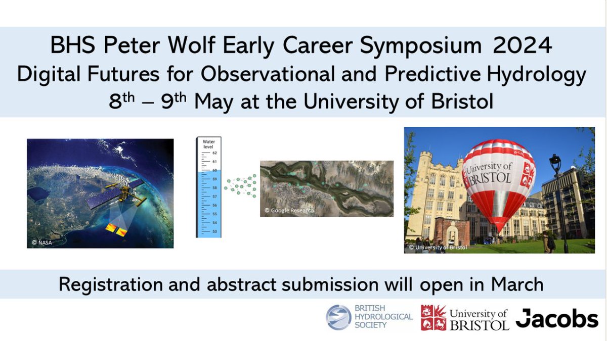 REGISTRATION IS OPEN! Join us for the Peter Wolf Early Careers Symposium on 8-9th May at Bristol University. Register here: forms.office.com/r/kufEbLaR7T. Talk/poster submission deadline is 8th April. Do tell us/show us what you've been up to! #bhs #EarlyCareer #UniversityofBristol