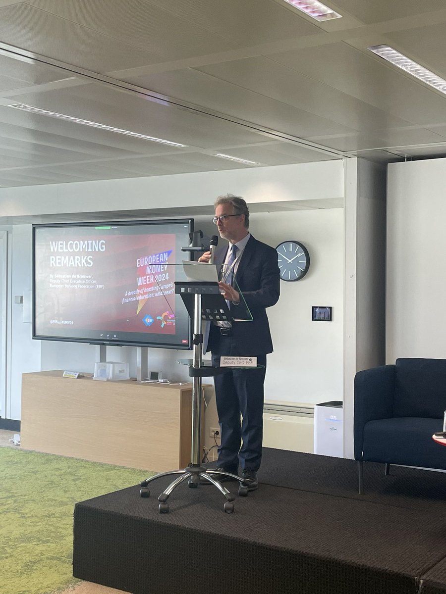 The 10th-anniversary edition of the European Money Week launch event starts now! #EMW24 Tune in for the welcoming remarks from our Deputy CEO Sébastien de Brouwer: europeanmoneyweek.eu