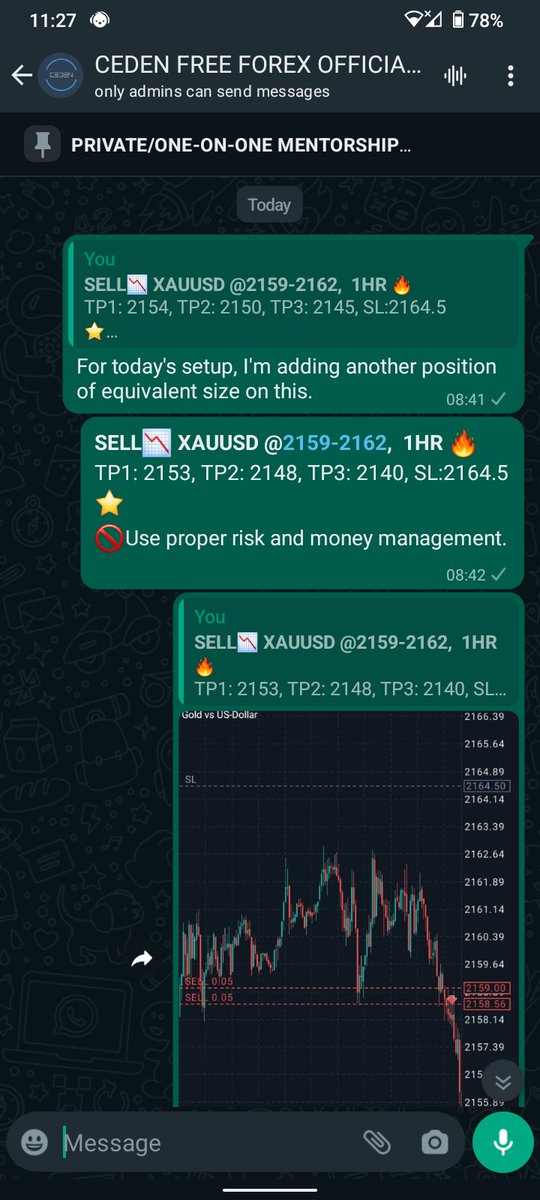 Gold smashed once again! Double positions, yesterday's and today's - independent trades.