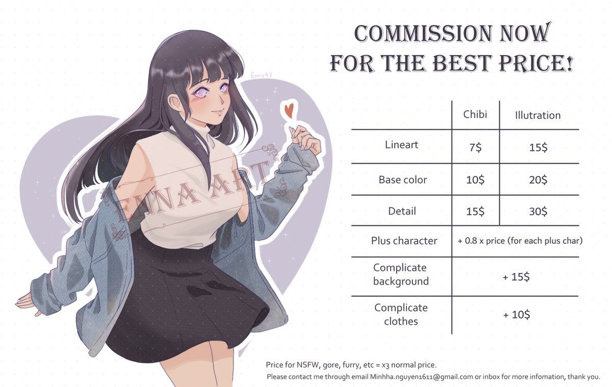 ENNA Art||COMMISSION OPEN! tweet media