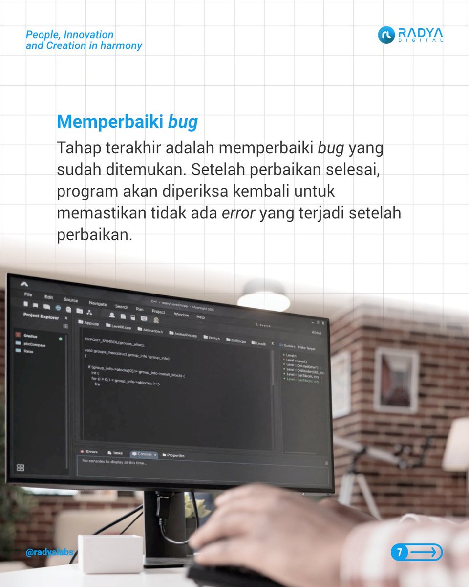 Apa sih sebenarnya yang terjadi di balik layar ketika kita mencari bug? Cek infonya dengan geser gambar berikut 💡💻

#radyadigital #softwaredevelopment #debugging