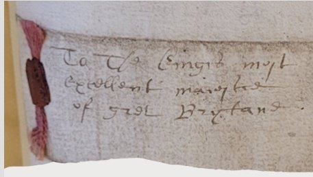 Since prepping for @ScottishHistSoc been pondering this letter: Lady Lindores to James VI, 1609: 'The kingis most excellent maiestie of gret Brytane' An early(ish) example of the 'British' policy being used as epistolary accomodation and persuasion? #ScottishWomenLetterWriters