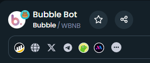 teamBubblebot's tweet photo. 🛠️ Bubblebot Dextools socials have been updated!

➡️https://t.co/qvsXojjvsC https://t.co/VmaR9nqMIM
