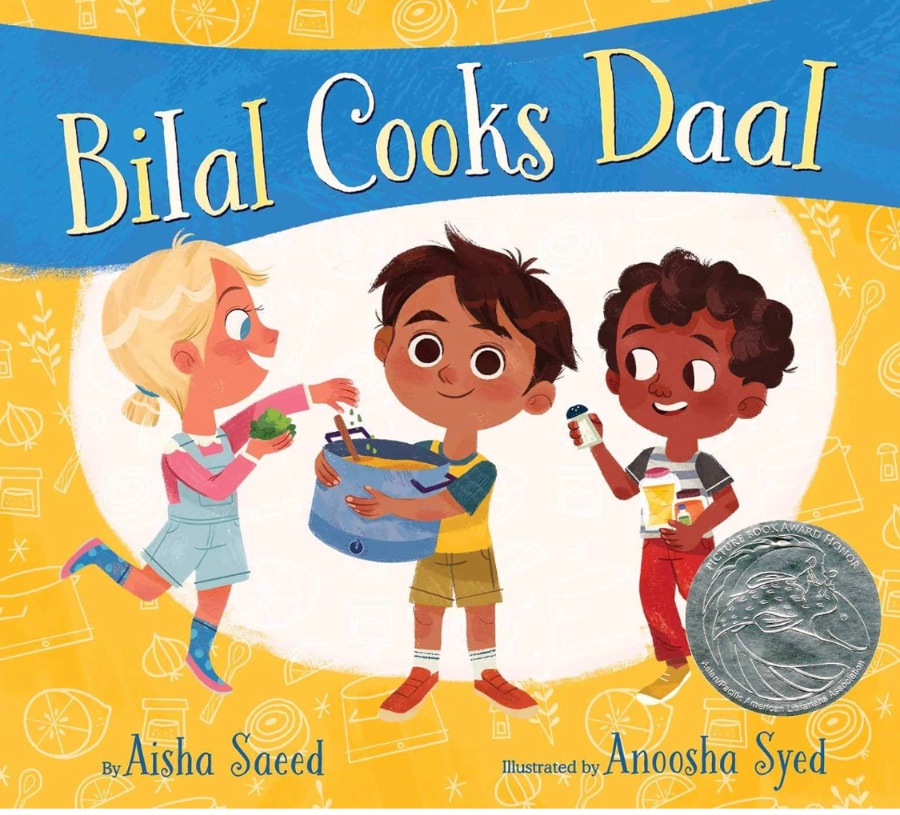MariamKSHakim's tweet photo. The children’s book is about how to make ‘daal’ - a South Asian lentil soup. A fellow Muslim author friend saw the hate note. 

She confirmed Sainsbury’s CCTV saw someone rifling through all the visible ‘diverse’ books with South Asian or Muslim representation #hatecrime #racism https://t.co/N0APmkbMZ3