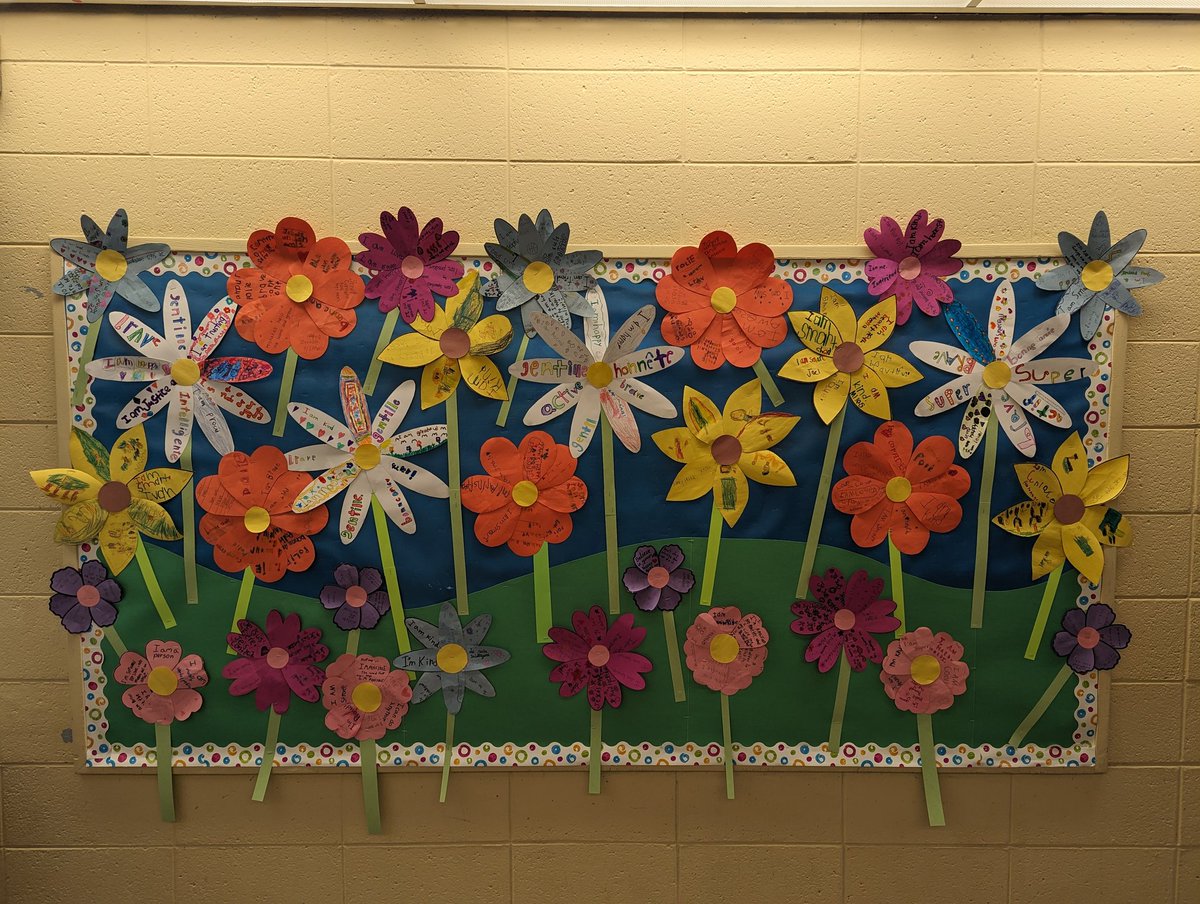 Our Petals of Positivity/Nos pétales de positivité @VElementary @NLTeachersAssoc #NLEduWeek2024 #PlantingPositivityNL