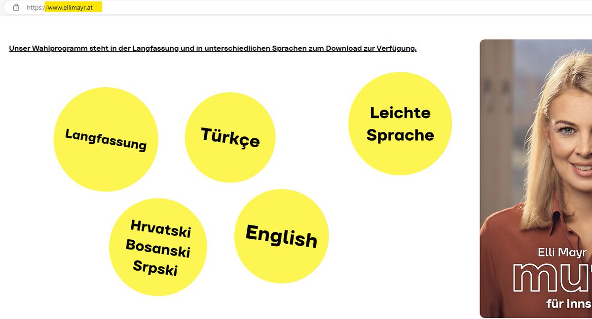 Mentalschmied's tweet image. So sieht die &quot;Vielfalt&quot; der #spoe aus! 

Die Bürgermeisterkandidatin der SPÖ wirbt in #Innsbruck u.a. auf Türkisch und Bosnisch um Wählerstimmen!

#ElliMayr #Ueberfremdung #inTirol