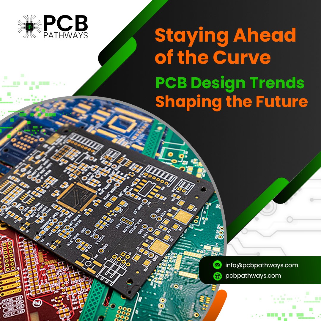 The world of PCB design is constantly evolving. At PCB Pathways, we stay ahead of the curve by embracing the latest trends and advancements in the industry. pcbpathways.com

#PCBDesignTrends #Innovation #FutureofElectronics  #FlexiblePCBs