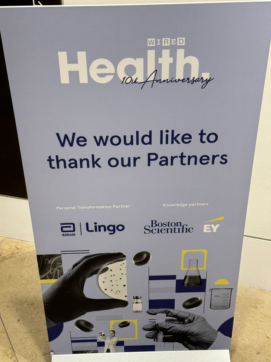 So excited to be attending 10th anniversary #WIREDHealth 

Have been attending since 2015 and it’s i