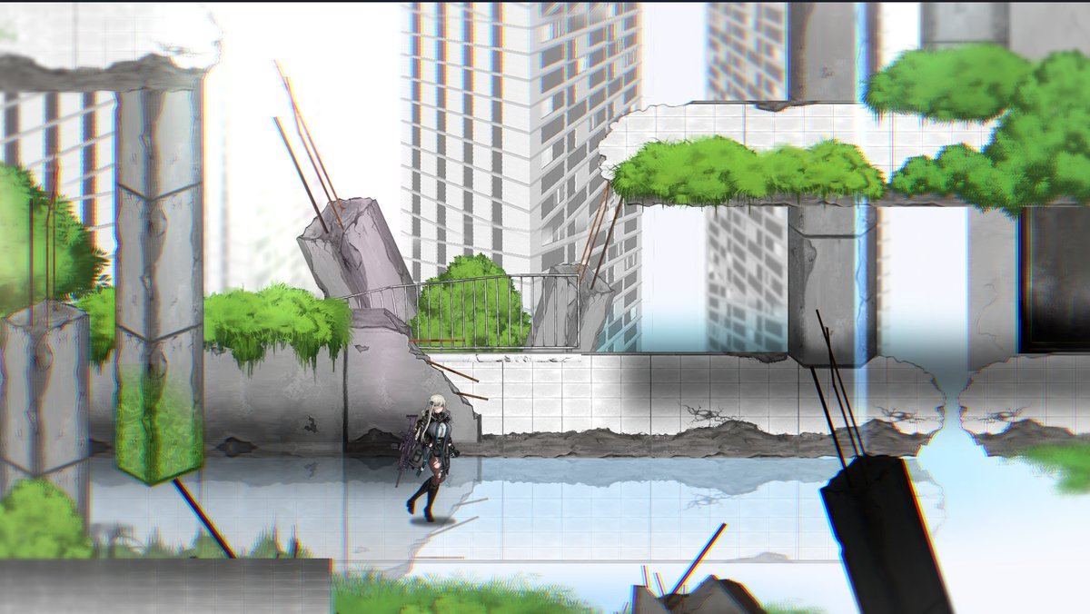 後は、ようやく少しだけ2D非エロACTも再開。
アニメーションそのものは結構作成済みで、当時はUnityで制作予定だった・・・これはGodotで作るかUnityで作るかは考え中です。
※背景はMAP素材を作っている途中の画像です