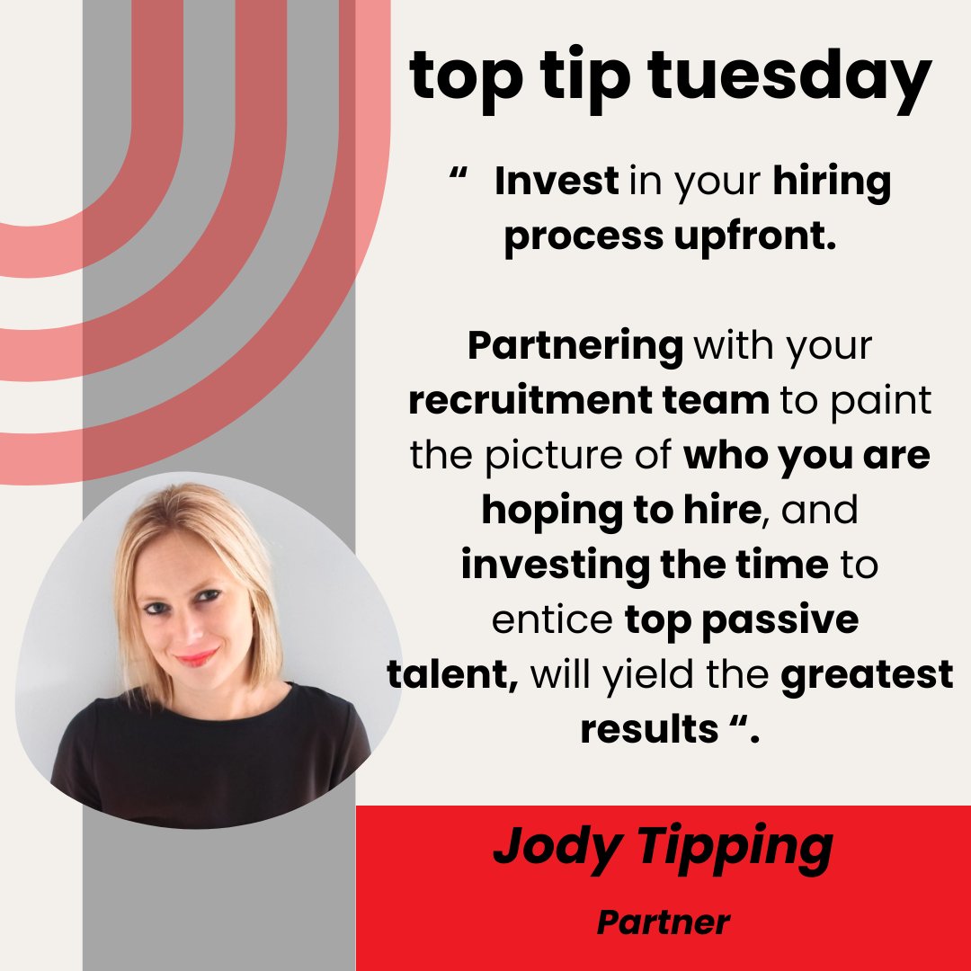 Seasoned Partner, Jody Tipping from REDi Recruitment shares valuable insights on collaborating with hiring teams to find top talent. 

Partner with us to discover how we can support you in securing exceptional candidates for challenging placement - redirecruitment.co.za #TopTip