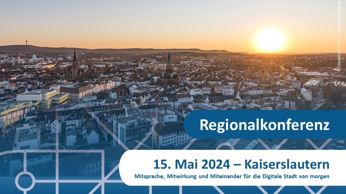 bbsr_bund's tweet photo. 🗓️ Jetzt anmelden: Am 15. Mai 2024 findet die Regionalkonferenz #SmartCities in #Kaiserslautern statt. Lernen Sie die digitalen Projekte der pfälzischen Kommune @herzlichdigital kennen und erfahren Sie mehr über interkommunale urbane #Datenplattformen. https://t.co/lHv6p2sCc3 https://t.co/ZToJCksrkX