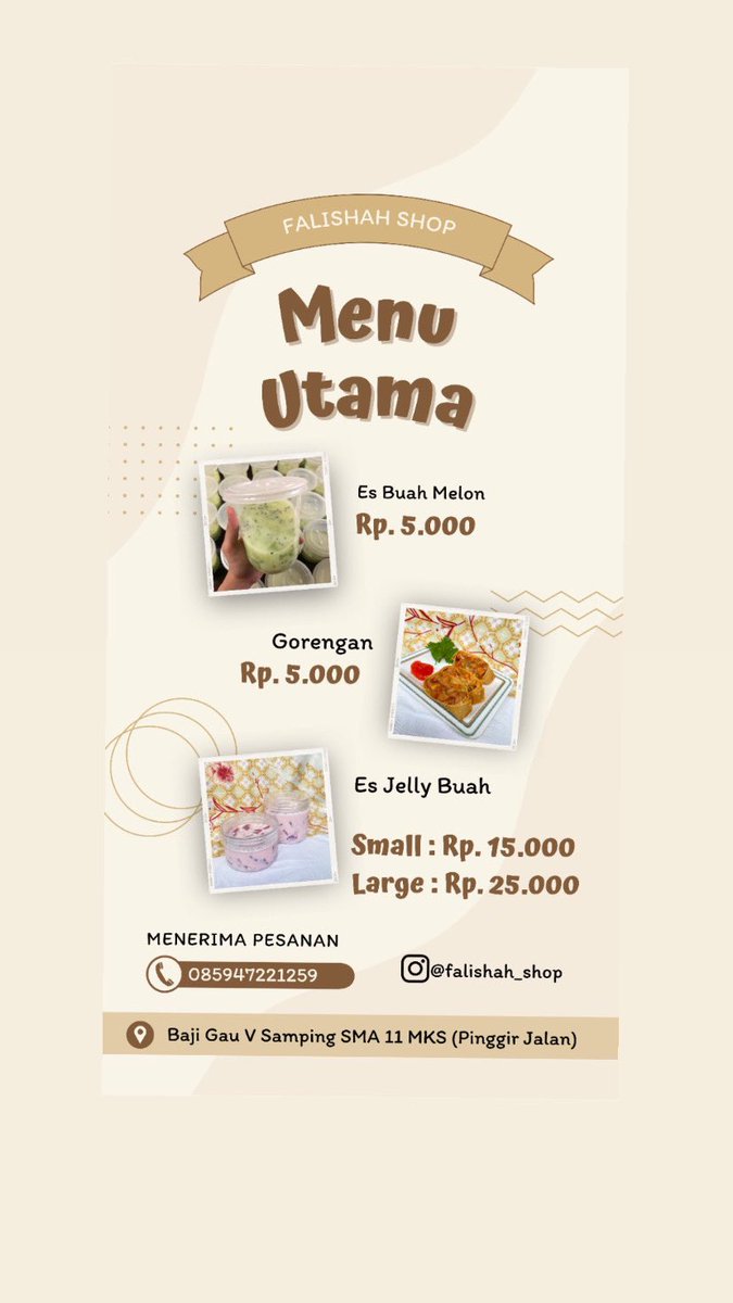 aldapermatasari's tweet photo. Yang cari takjil boleh lah mampir #takjil #promosi https://t.co/v5uYObRrT6