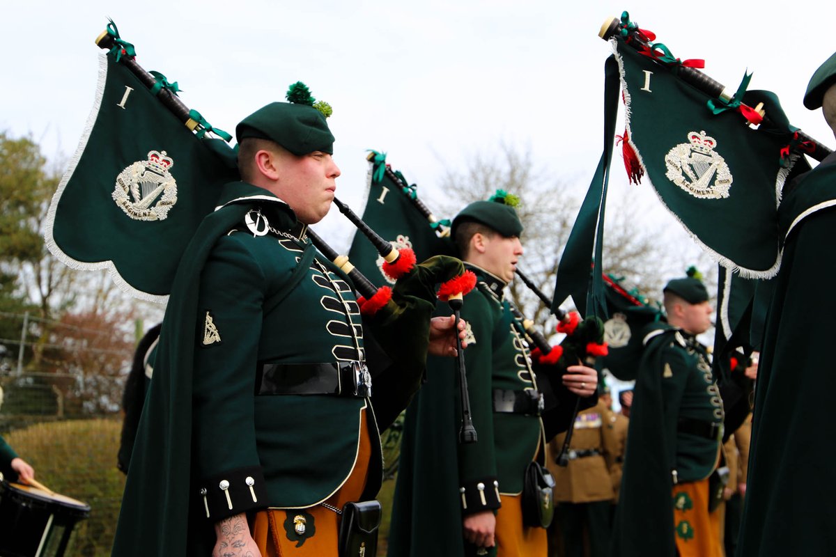 We celebrated St. Patrick's day with 1 Royal Irish at the weekend. 💪 An outstanding parade and celebration as always!☘️ @RIrishRegiment