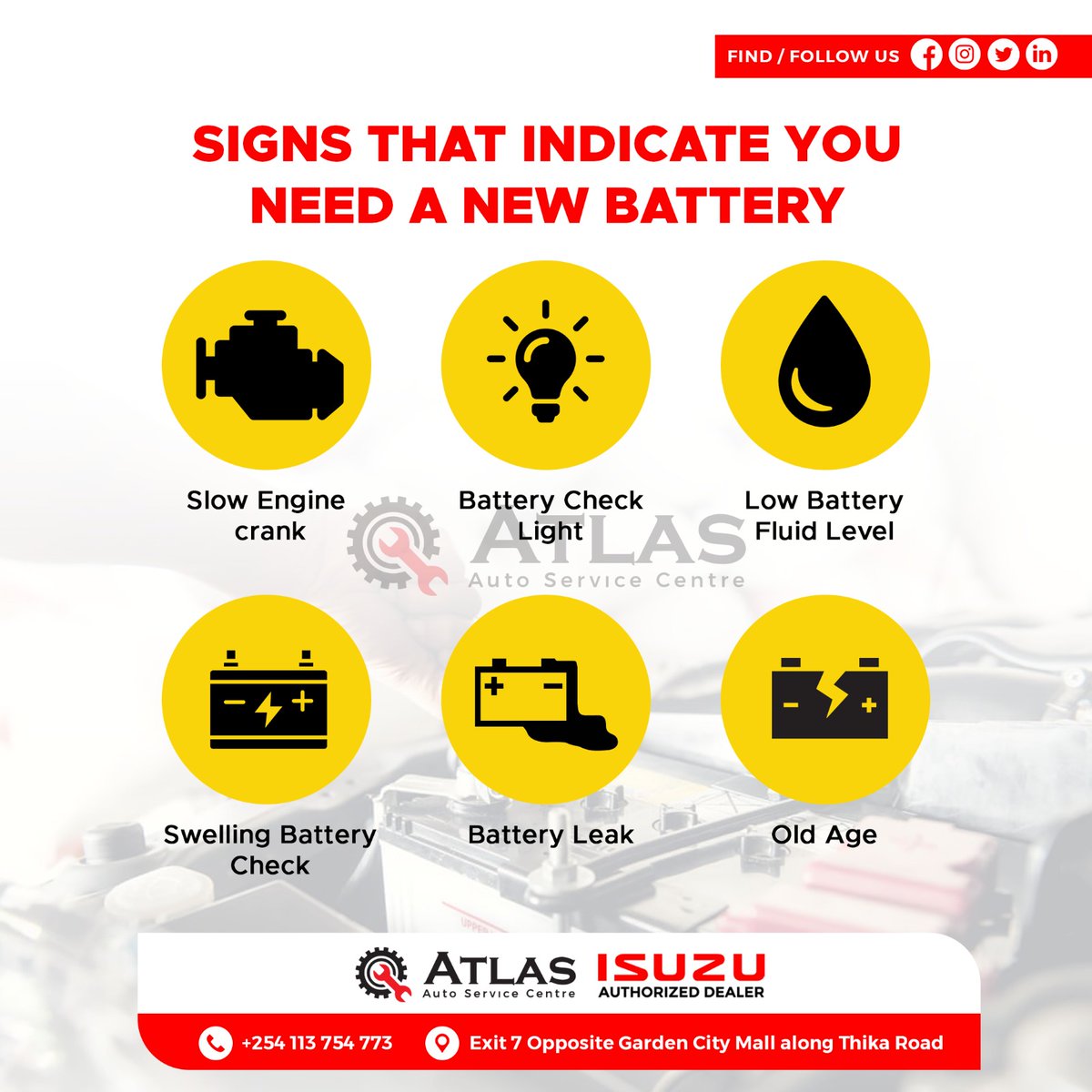 Is it time for a new battery? 🔋 Don't ignore the signs! From slow starts to dim lights, learn the indicators that it's time for a fresh power source for your car.#howcanwehelp #garage #isuzu #CarCare #BatteryReplacement #StayCharged #NVIDIA #bloodbath #BrianChira