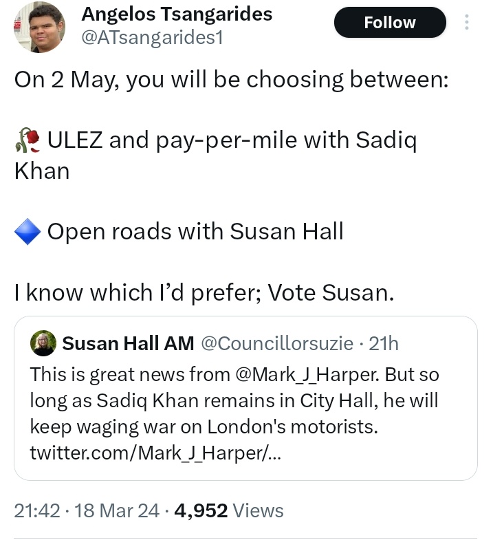 MrTibblesNewEra's tweet image. This is pure desperation. Instead of trying to win with lies, perhaps she could win people over by telling us what she intends to do and how she will fund it? Anything else is pointless. 

#londonMayor
#susanhall
@ATsangarides1