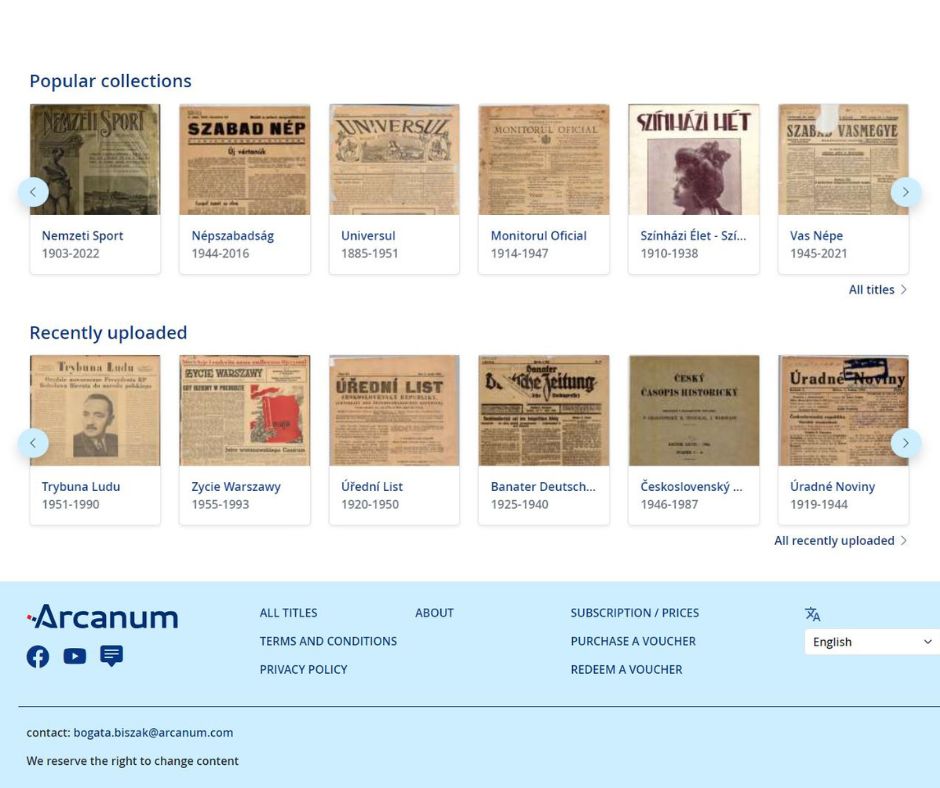 📢 Introducing Arcanum - our new collection of Hungarian and Romanian scientific journals, encyclopaedias, newspapers, and monographic series from the 1800s to today. Explore, the online full-text database 🔗 loom.ly/O5nFb8g