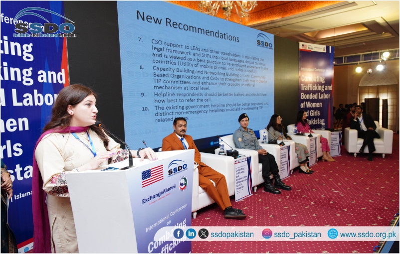 SSDOPakistan's tweet photo. 𝐈𝐧𝐭𝐞𝐫𝐧𝐚𝐭𝐢𝐨𝐧𝐚𝐥 𝐂𝐨𝐧𝐟𝐞𝐫𝐞𝐧𝐜𝐞 𝐨𝐧 𝐂𝐨𝐦𝐛𝐚𝐭𝐢𝐧𝐠 𝐓𝐫𝐚𝐟𝐟𝐢𝐜𝐤𝐢𝐧𝐠 𝐚𝐧𝐝 𝐁𝐨𝐧𝐝𝐞𝐝 𝐋𝐚𝐛𝐨𝐫 𝐨𝐟 𝐖𝐨𝐦𝐞𝐧 𝐚𝐧𝐝 𝐆𝐢𝐫𝐥𝐬 𝐢𝐧 𝐏𝐚𝐤𝐢𝐬𝐭𝐚𝐧
Group - 04: Breakout session was with 𝐒𝐞𝐫𝐯𝐢𝐜𝐞 𝐏𝐫𝐨𝐯𝐢𝐝𝐞𝐫𝐬, 𝐂𝐒𝐎𝐒 [𝐈𝐧𝐜𝐥𝐮𝐝𝐢𝐧𝐠 𝐈𝐍𝐆𝐎𝐬], 𝐀𝐜𝐚𝐝𝐞𝐦𝐢𝐚, 𝐚𝐧𝐝 𝐓𝐡𝐢𝐧𝐤 𝐓𝐚𝐧𝐤𝐬 was moderated by Ms. Rebecca Dockery from the DRL Global Program. The esteemed participants of the session reviewed last year's recommendations, shared the progress, specific challenges, and lessons learned, and unanimously put forth recommendations for further improvement to combat trafficking in persons of women and girls.
#SSDOTIPConference2024 #EndViolenceAgainstWomen #StopTrafficking #HumanTraffickingAwareness #EndHumanTrafficking #TraffickingSurvivors #NotForSale #BreakTheChains #WomenEmpowerment #JusticeForSurvivors #EndExploitation #StopModernSlavery #GenderEquality #SupportSurvivors #EmpowerWomen #EndViolenceAgainstWomen 
@usembislamabad @mohrpakistan @IOM_Pakistan @FIA_Agency @JTIP_State @MigrationOptics @StateDRL @StateINL @State_SCA @DoDCTIP @ForeignOfficePk