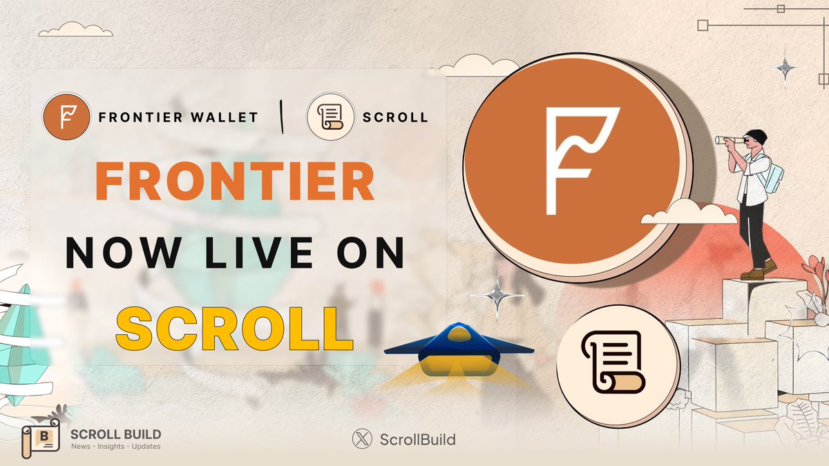 ScrollBuild's tweet image. 🚀 Step into the future with @FrontierDotXYZ, now on @Scroll_ZKP !

Embrace the next-gen Ethereum experience with rapid transactions, top-notch security, and full EVM compatibility 🎉

Download and get started today: frontier.xyz/download

#Scroll #BuildonScroll