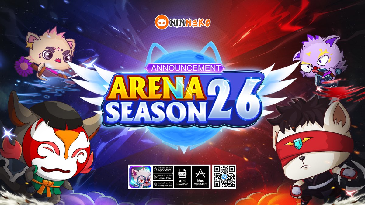 The rewards for the Arena26 tournament are now available! In addition to the rewards listed, this tournament also includes an additional 100 slots, increasing the total number of prize recipients from 400 to 500 individuals. Here are the details: t.me/ninnekoann/1939