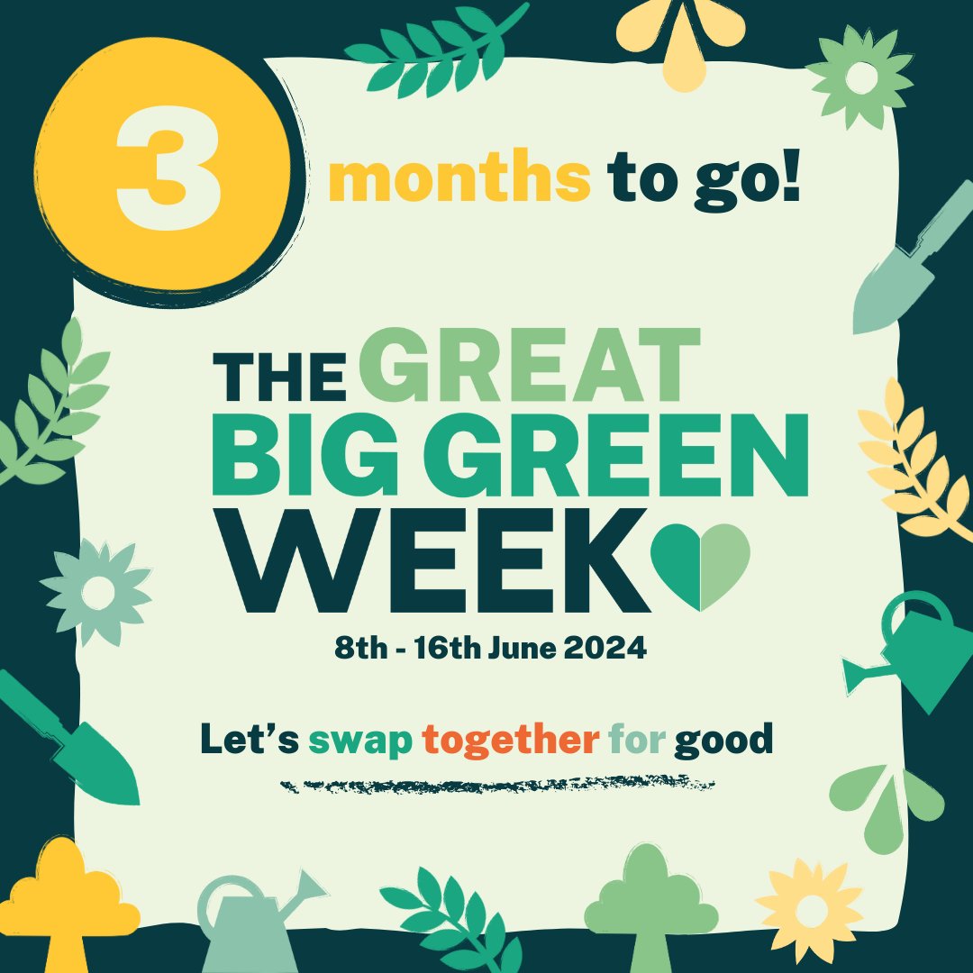 💚 #GreatBigGreenWeek is a celebration of community action to tackle #ClimateChange and protect nature

👉 Find out how you can get involved: bit.ly/3T2xZIK

#SwapTogether