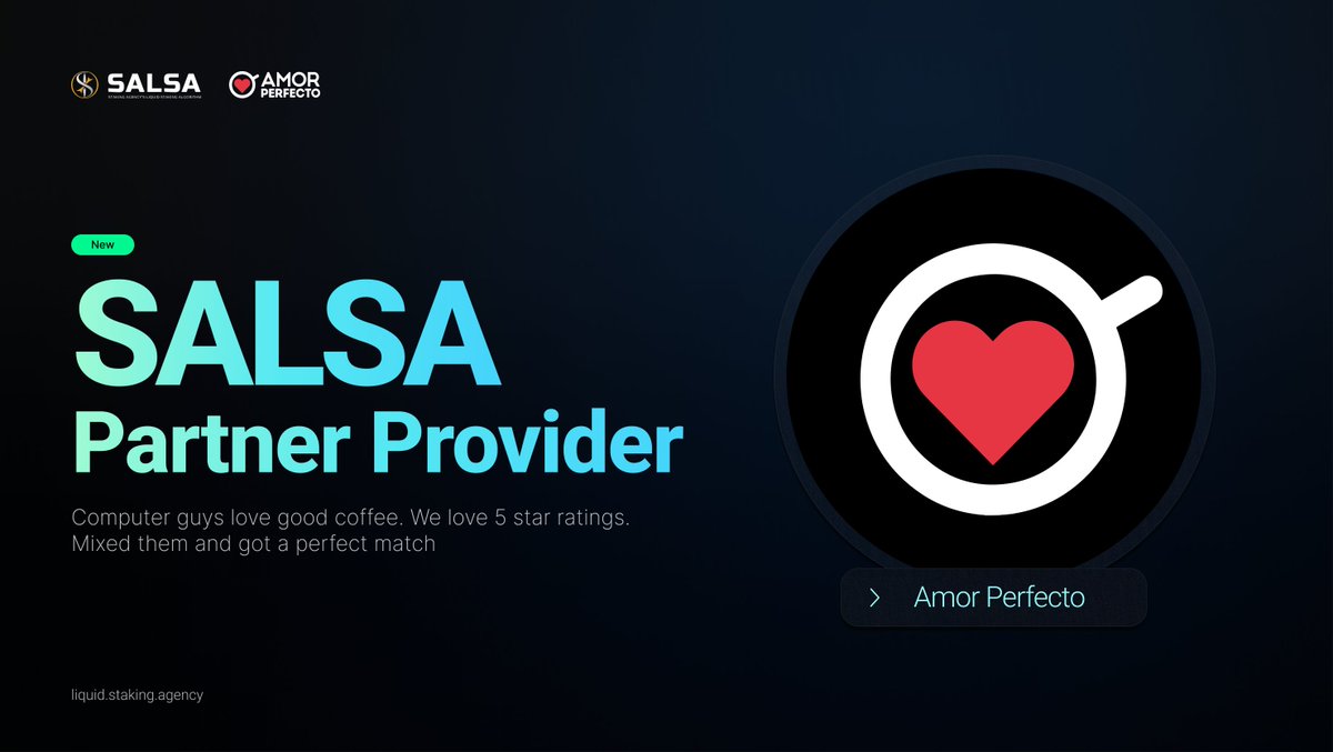 SALSA (@liquid_egld) on Twitter photo 🤝 <a href="/amorperfectocaf/">Amor Perfecto Café</a> 🤝 <a href="/amorperfectocaf/">Amor Perfecto Café</a>