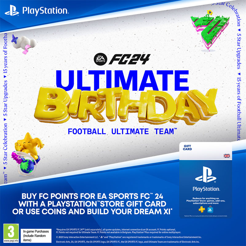 shoptonet's tweet photo. 📷 Week 1 Goodies are here!  Team 1 and ICON Team 1 Ready to PLAY! - Celebrate 15 years of Football Ultimate Team™ - Look out for other goodies as the party goes on. 📷
https://t.co/prhiebiCIT
#fc #fc24 #birthday #fcbday #football #videogames #fifa #sony #playstation https://t.co/zzBBAIslV8