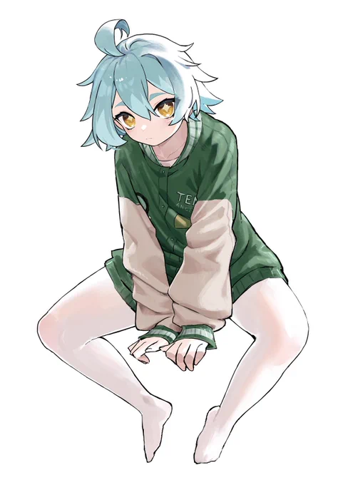 自キャラで白スト別アングルも描いてみる 