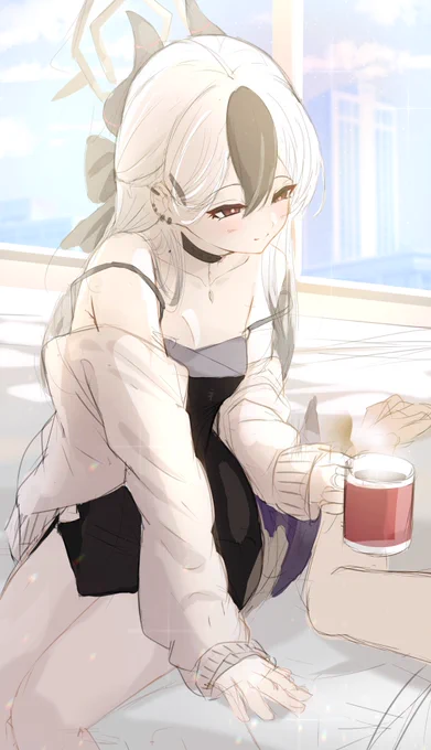 #ブルアカ数ヶ月ぶりについにしっかり趣味絵を描く時間を確保したので、明日と土日で描き進めるカヨコのラフそれなりに雰囲気出てると思うがどうだろうか...あと最近カヨコからハマった人間なので知識不足故、シャーレの室内の描写で足りないものとか乖離があったら教えて欲しいです... 