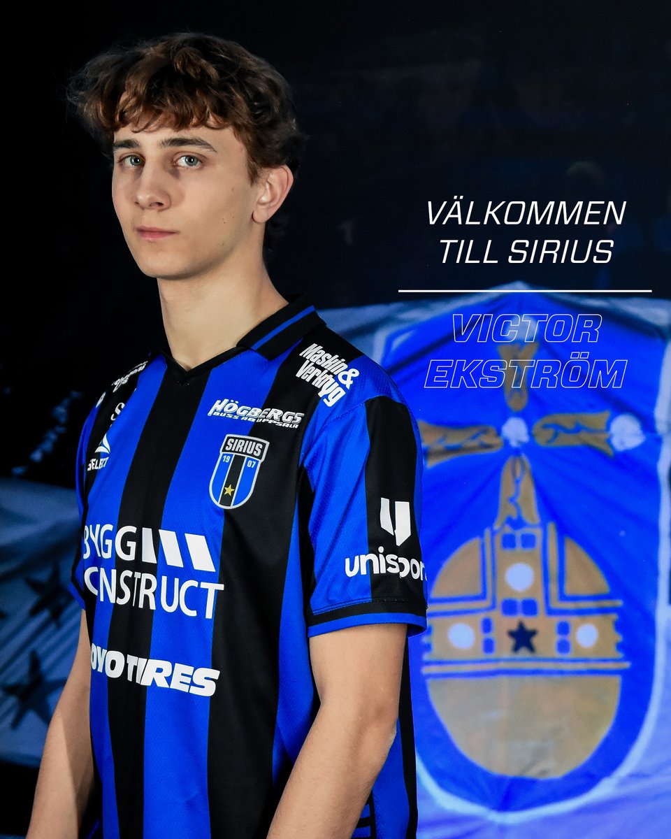 siriusfotboll's tweet image. Välkommen till Sirius, Victor Ekström! 🔵⚫

ℹ️ Sirius Fotboll är överens med Täby FK om övergång av den 21-åriga ytterbacken Victor Ekström. Avtalet sträcker sig över säsongen 2028.

🎤 En videointervju med Victor publiceras i eftermiddag.

Läs mer på siriusfotboll.se