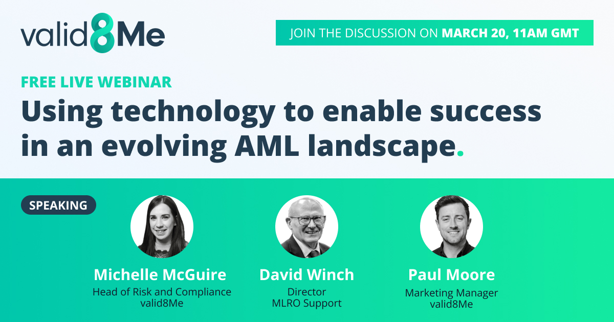 valid8Me_com's tweet image. Last call to register for tomorrow's webinar 🗣✳
This session will touch on several ways in which the AML landscape has changed and how to leverage technology to enhance your firm's AML/KYC processes.
Register: attendee.gotowebinar.com/register/72018…
#AMLCompliance #financialservices #kyc