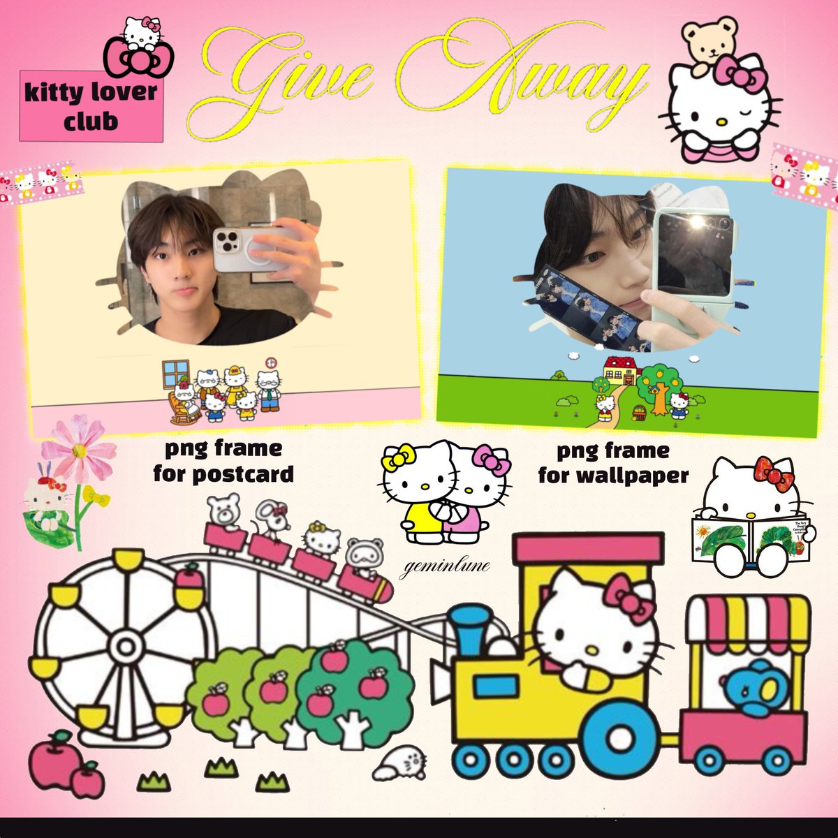 geminlune's tweet photo. 𓂂𓏸 pls rt
give away hello kitty frame

🍀 ใส่รูปปริ้นท์เป็นโปสการ์ด &amp; เป็นวอลเปเปอร์ได้นะคะ 
 ☘︎ บริเวณที่ว่างรอบ ๆ ปริ้นท์แล้วเอาสติกเกอร์แปะตกแต่งได้เลยค่ะ

🚘 do not use for commercial
🎧 link in mention 

#แจกpng #แจกไฟล์png #giveaway #hellokitty https://t.co/GxX4oTRIuB