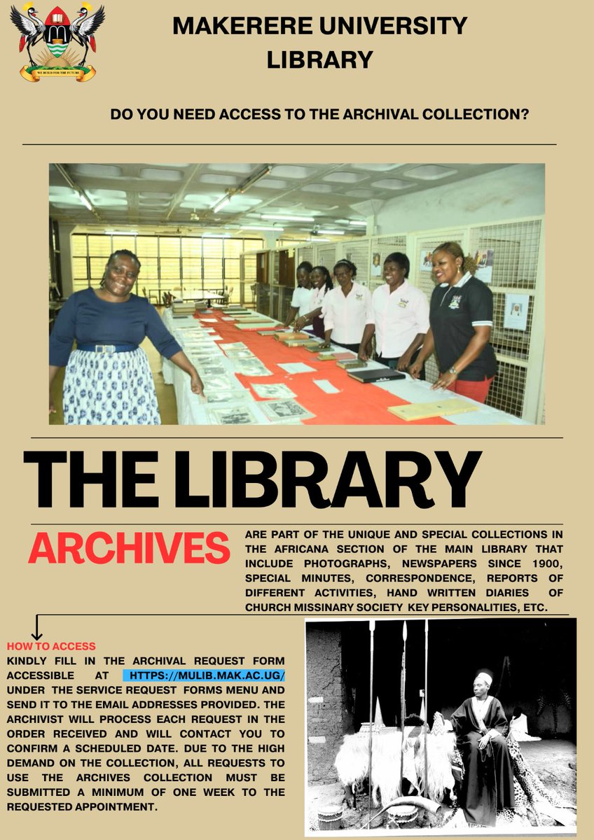 How to access the @Makerere Library Archival Collection. @CuulibrariesU @MakerereNews @MakGuild @DICTSMakerere @MakDRGT